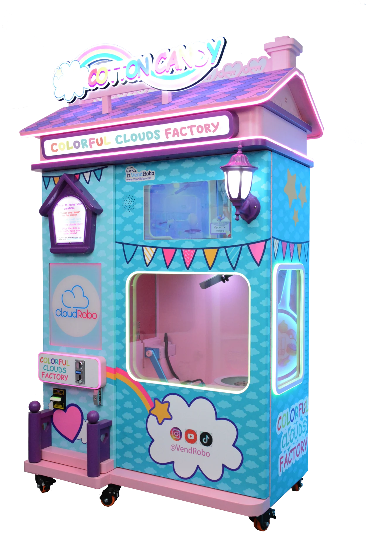 CloudRobo robotic cotton candy machine